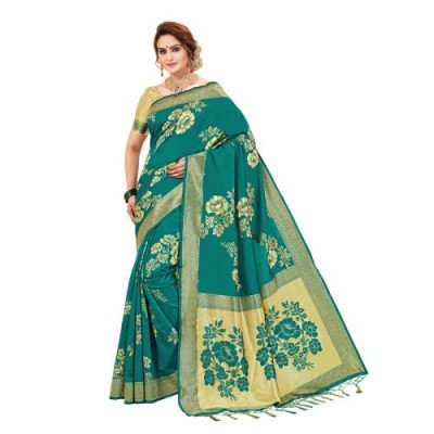 Salem Banarasi Silk Saree With Blouse Piece