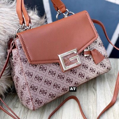 Luxury Brown Printed Women Handbags