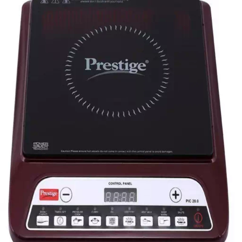 Prestige PIC 20.0 MAROON Induction Cooktop??(Maroon, Black, Push Button)