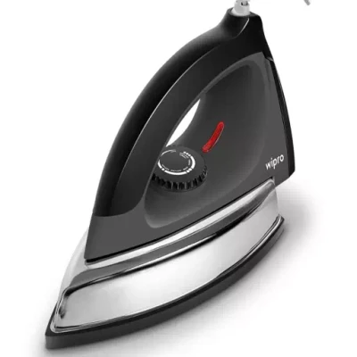 Wipro Vesta Heavyweight Automatic Dry Iron|Quick Heat Up 1000 W Steam Iron??(Black)