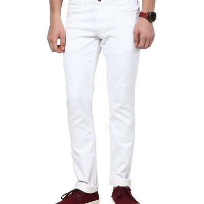 Seasons  White Regular Fit Jeans