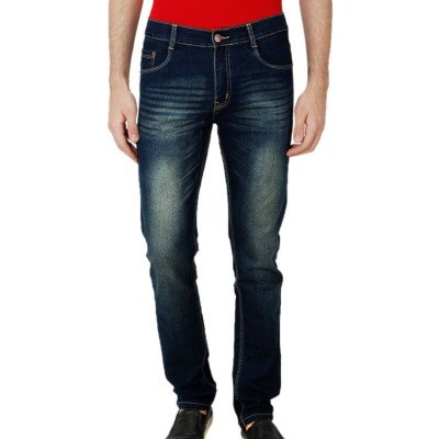  Seasons  Navy Regular Fit Solid Jeans