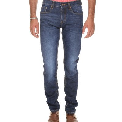   Seasons Navy Slim Fit Faded Jeans