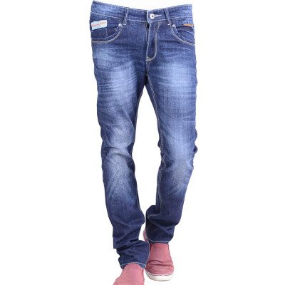  Seasons Navy Cotton Slim Faded Jeans