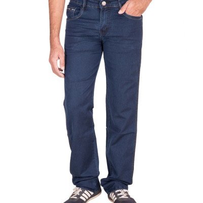  Seasons Navy Cotton Regular Fit Basics Jeans