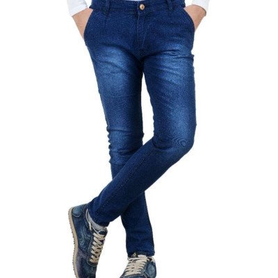  Seasons Navy Slim Fit Washed Jeans