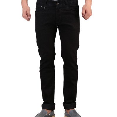  Seasons Black Cotton Blend Jeans