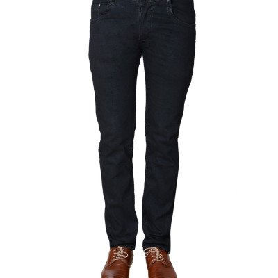   Seasons Black Slim Fit Stretchable Cotton Jeans