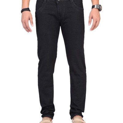  Seasons Black Cotton Blend Jeans