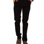  Seasons Fashion Wear Black Cotton Blend Jeans