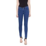 Blue Women's Slim Fit Cotton Jeans