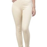 Beige Womens Slim Fit Denim Lycra Stretchable Jeggings