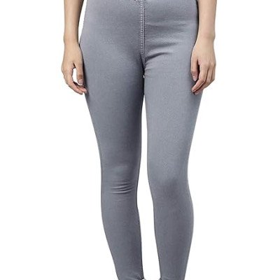 Classic Grey Womens Slim Fit Denim Stretchable Jeggings