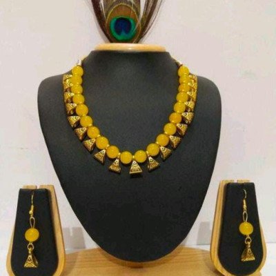 Allure Yellow Beautiful Jewellery Sets