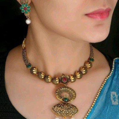 Princess Kundan Brass Designer Jewellery Sets