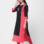 Aagam Classy Three-Quarter Sleeves Kurtis