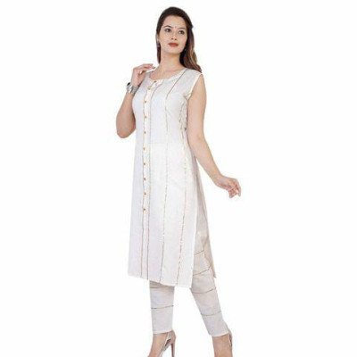 Jivika Superior White Women Kurta Sets