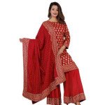 Myra Fabulous Maroon Women Kurta Sets