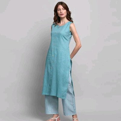 Adrika Fashionable Blue Women Kurta Sets