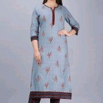 Chitrarekha Voguish Blue Printed Women Kurta Sets