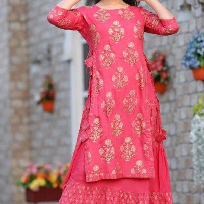 Alisha Petite Coral Printed Kurtis