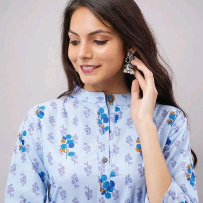 Alisha Superior Blue Printed Women Kurta Sets