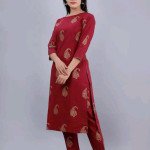 Adrika Graceful Maroon Women Kurta Sets