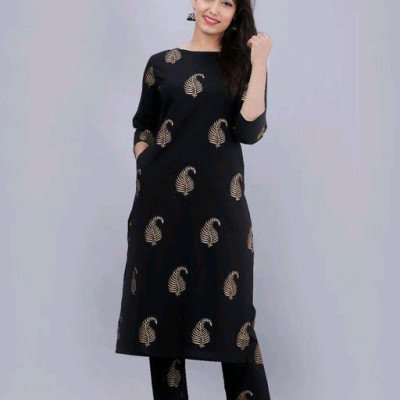 Adrika Graceful Black Women Kurta Sets