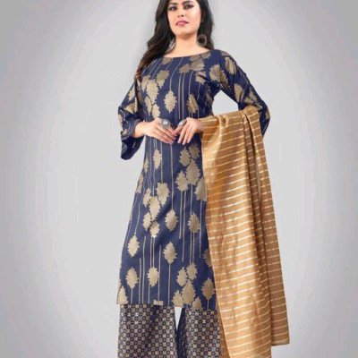 Myra Fabulous Blue Printed Kurta Sets