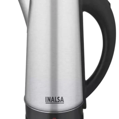 Inalsa Travel Mate 0.8 Stainless Steel Electric Travel Kettle|Fast Boiling 1000 Watts Electric Kettle??(0.8 L, Silver)