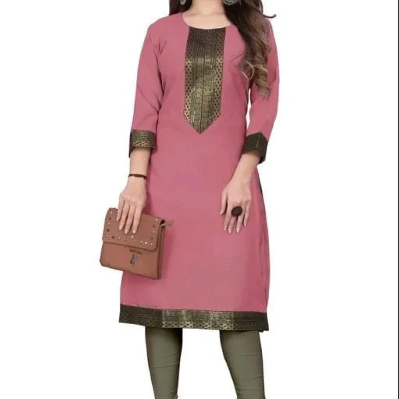 Aagyeyi Petite Multi Three Quarter Sleeves Kurtis