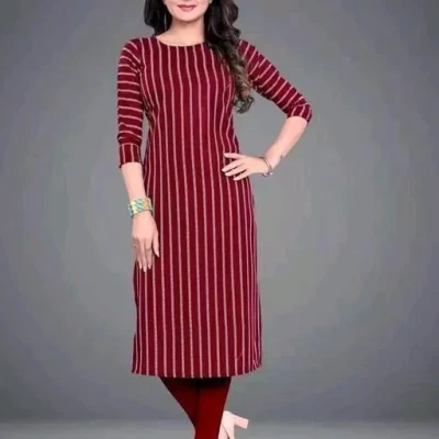 Aagyeyi Graceful Maroon Striped Kurtis