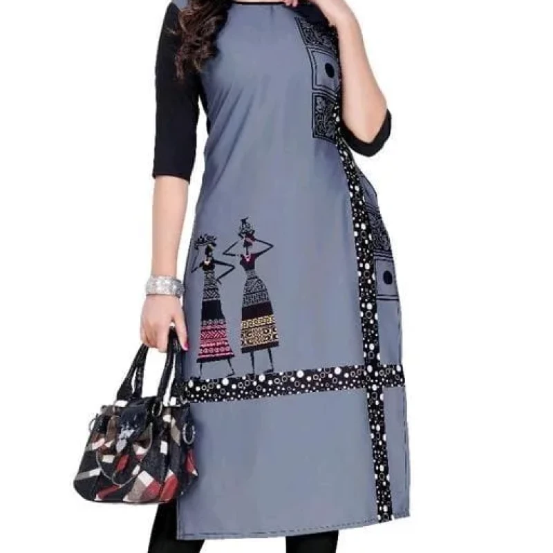 Aakarsha Sensational Multi Crepe Printed Kurtis