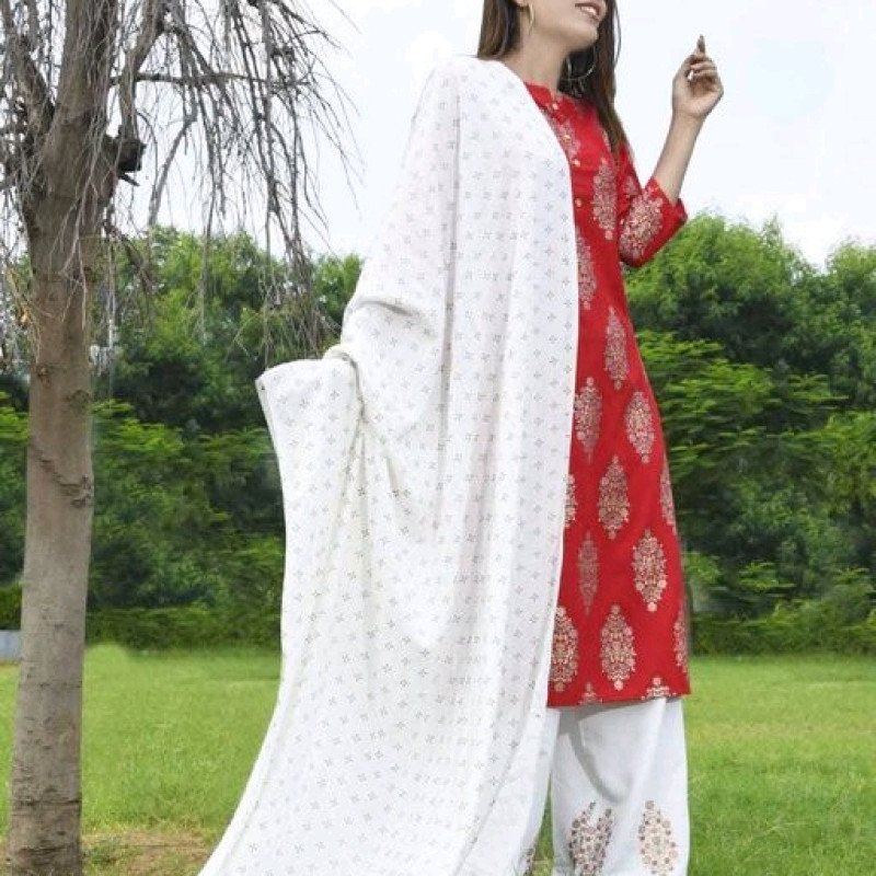 Jivika Trendy Red Designer Women's Kurta Sets