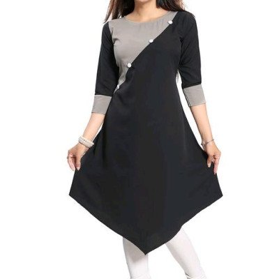 Seasons Black Printed Womens Kurta Sets