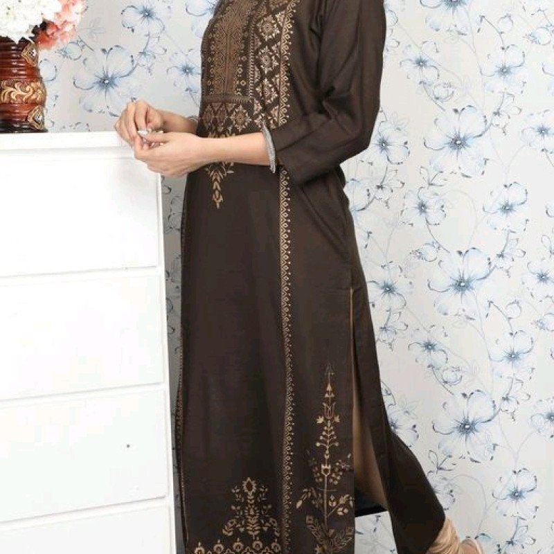 Stylish Brown Designer Women's Kurti