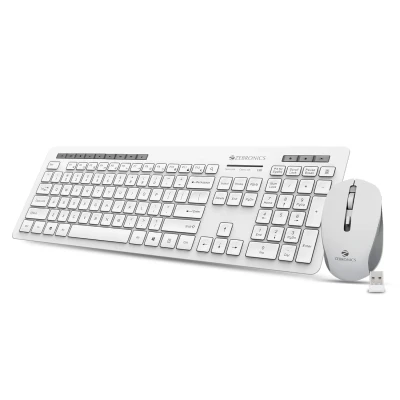 Zebronics Zeb-Companion 500 and Mouse Combo Wireless Desktop Keyboard??(White, Grey)