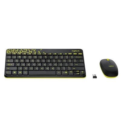 Logitech MK240 Wireless Keyboard and Mouse Combo??(Black& Yellow)