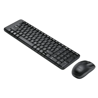 Logitech MK215 Mouse & Keyboard Combo, Compact Design Wireless Laptop Keyboard??(Black)