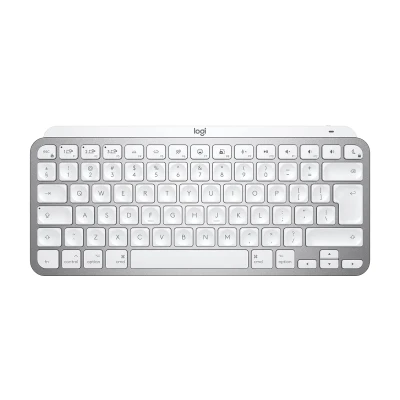 Logitech MX Keys Mini, Compact, Bluetooth, Backlit, USB-C, Metal Build- for MAC Wireless Multi-device Keyboard??(Grey, White)