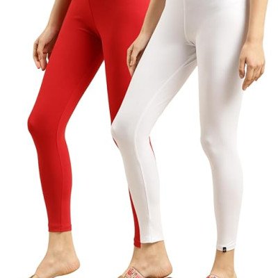 Pack of 2 Women Cotton Ankle Length Leggings