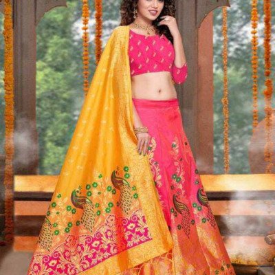 Kashvi Pink Superior Women Lehenga