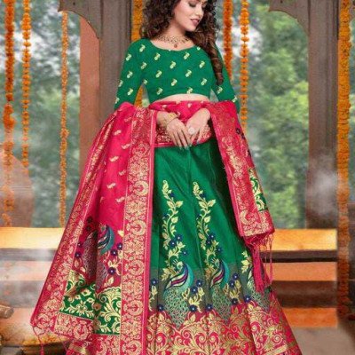 Kashvi Green Superior Women Lehenga