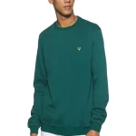 Pine Green Men's Cotton Crew Neck SweaT-Shirt