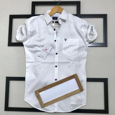 Seasons White Normal Fit Full Sleeves Men Shirt