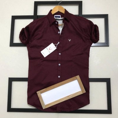 Seasons Purple Normal Fit Full Sleeves Men Shirt