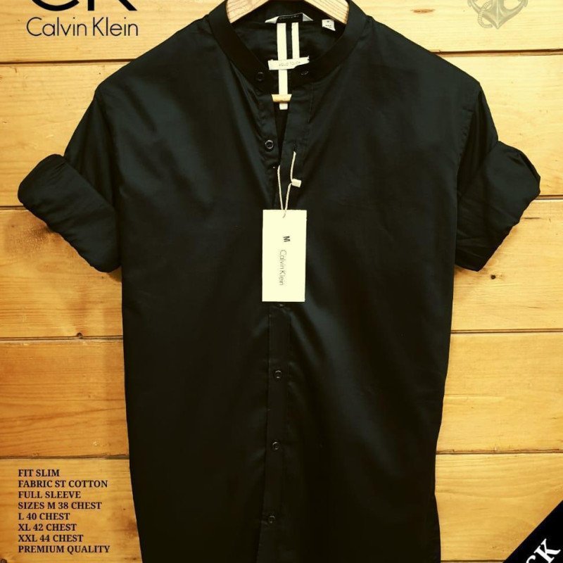 Seasons Black Men Ben Collar Shirt