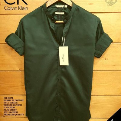 Seasons Dark Green Men Ben Collar Shirt