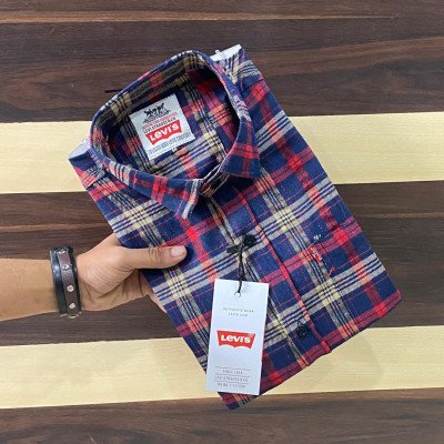 Classic Blue Check Regular Fit Shirts