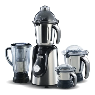 Usha I-chef Mixer Grinder 750 Mixer Grinder (4 Jars, Red, Black)